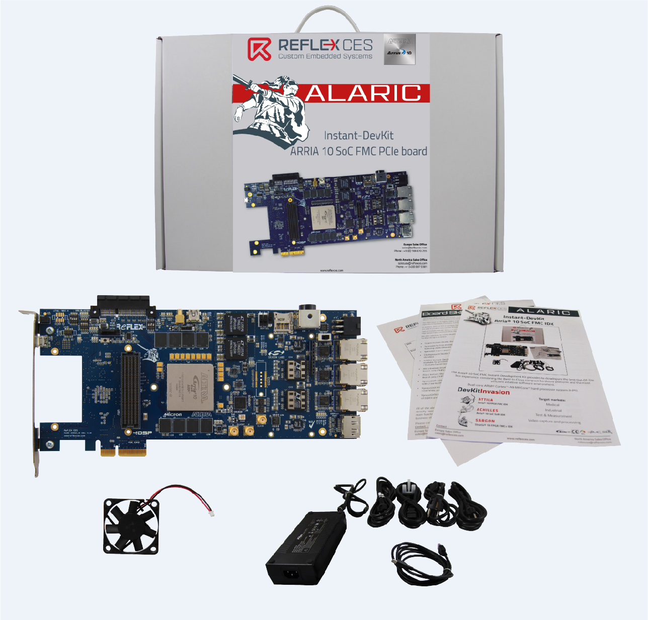 Alaric Arria 10 Soc Fmc Pcie Devkit Reflex Ces