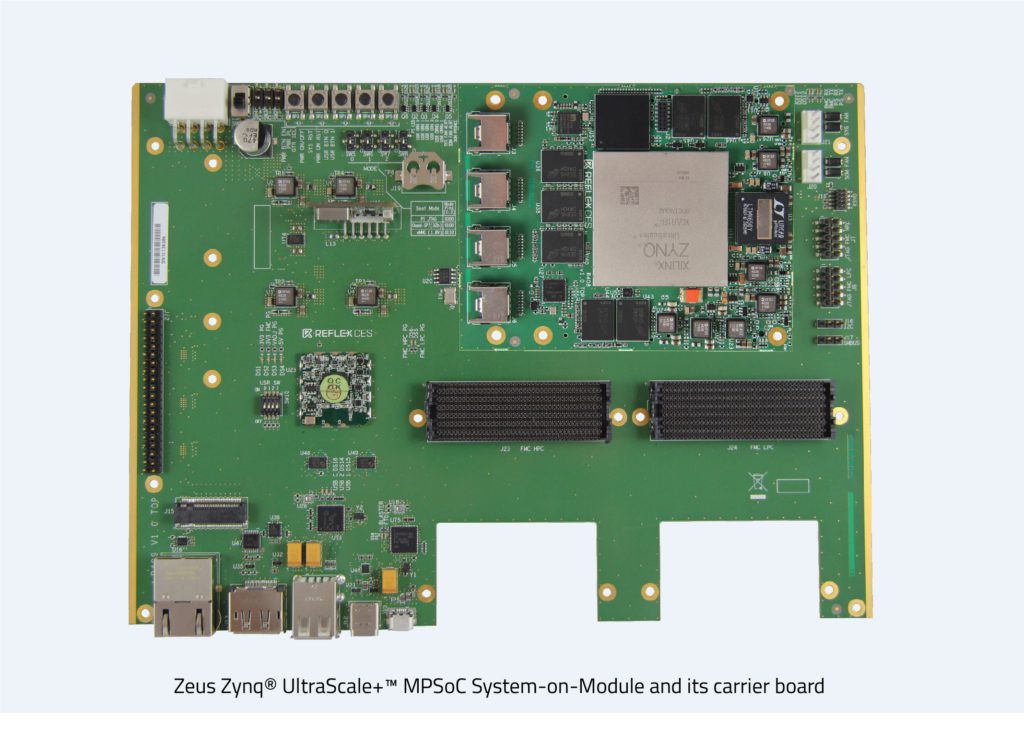 Image Zeus Zynq® UltraScale+™ MPSoC SoM Carrier Board
