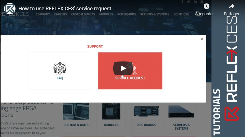 [ VIDEO ] How to use REFLEX CES’ service request