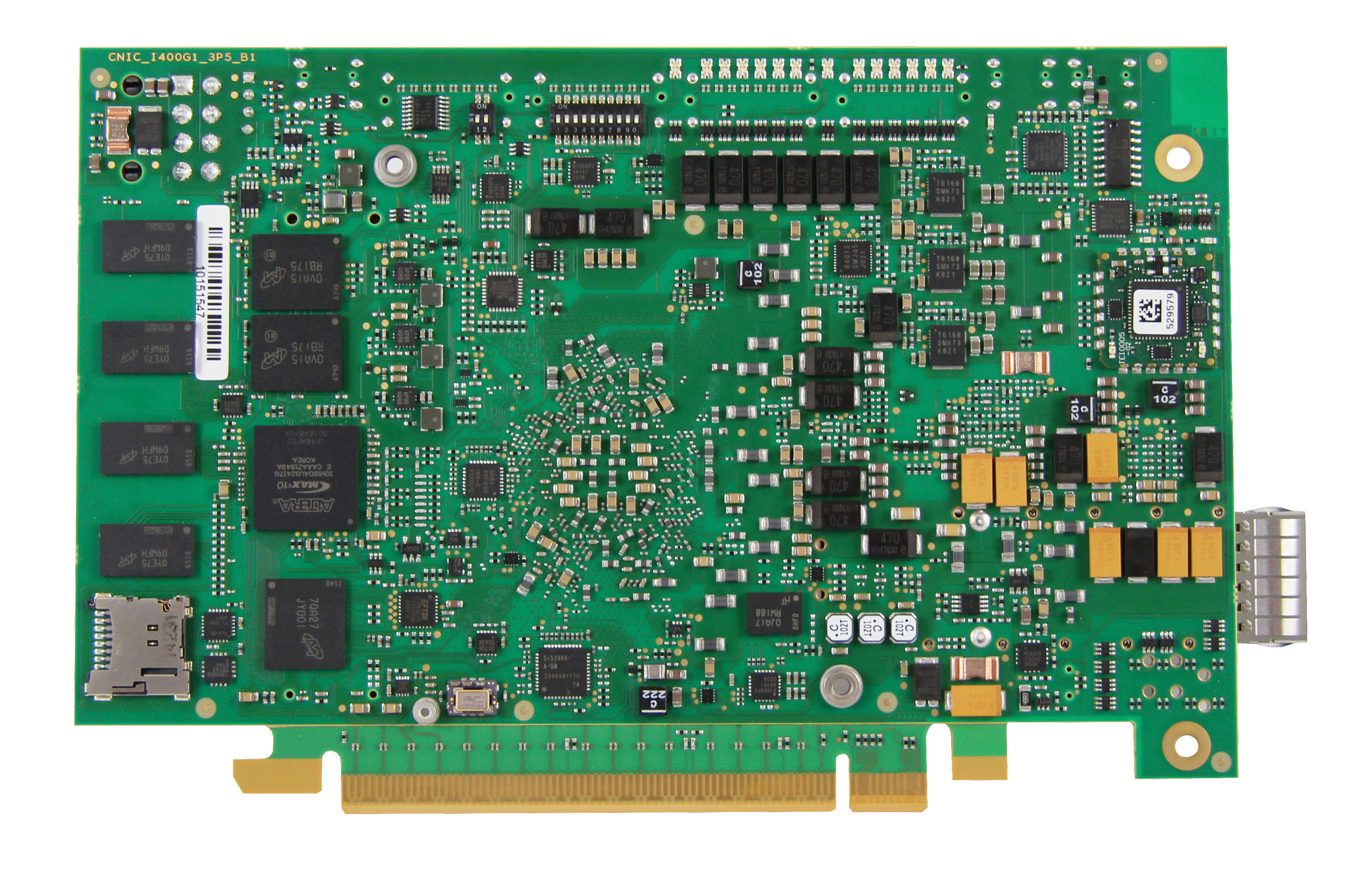 bottom picture of the Agilex 400G board