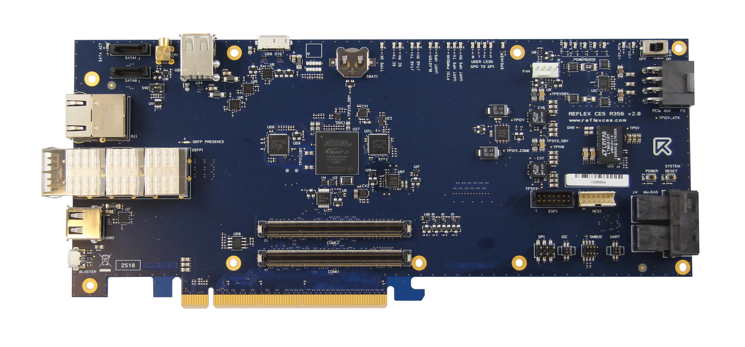 Carte porteuse PCIe COMXpress