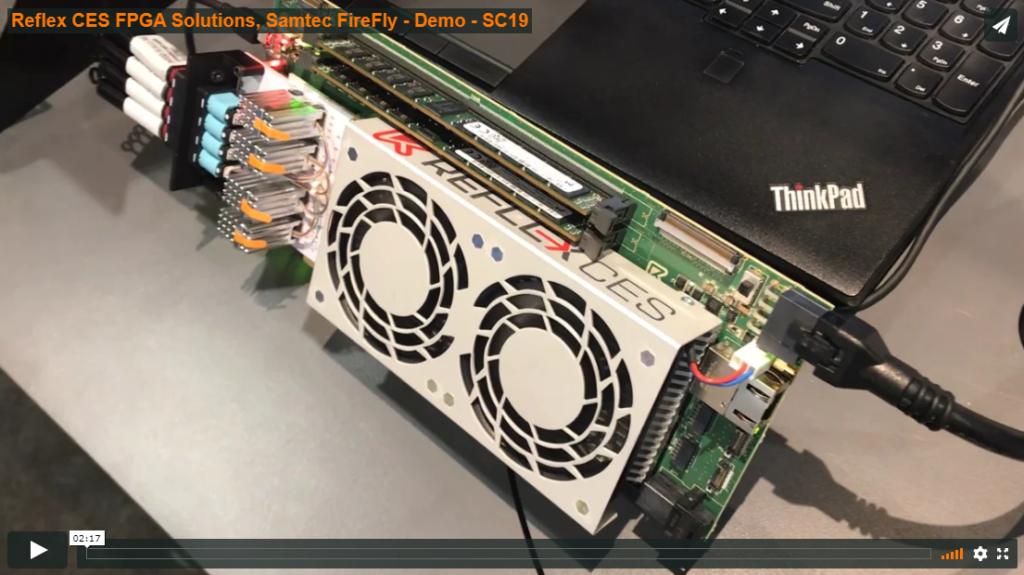 [ VIDEO ] Samtec presents the Embedded Optical Development Platform For FMC+, a video from SC19