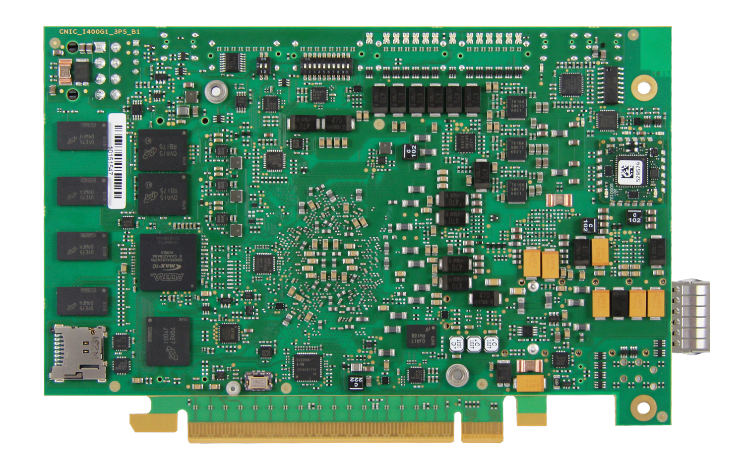bottom picture of the Agilex 400G board